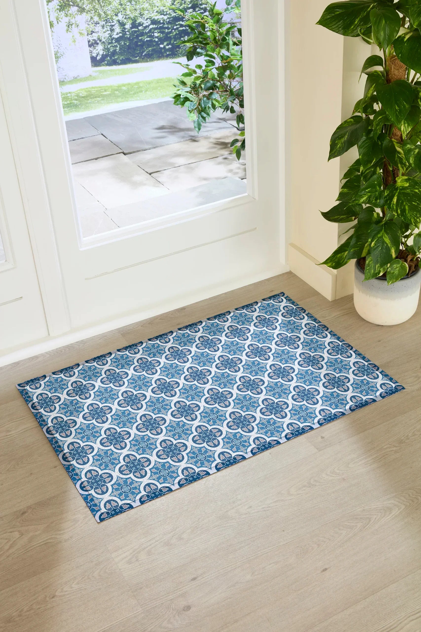 Blue Blue Mosaic Doormat
