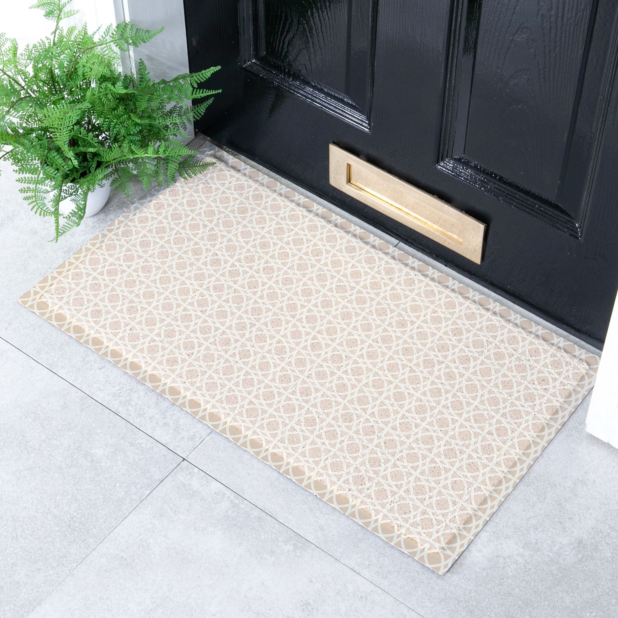 Circles Neutral Doormat (70 x 40cm)