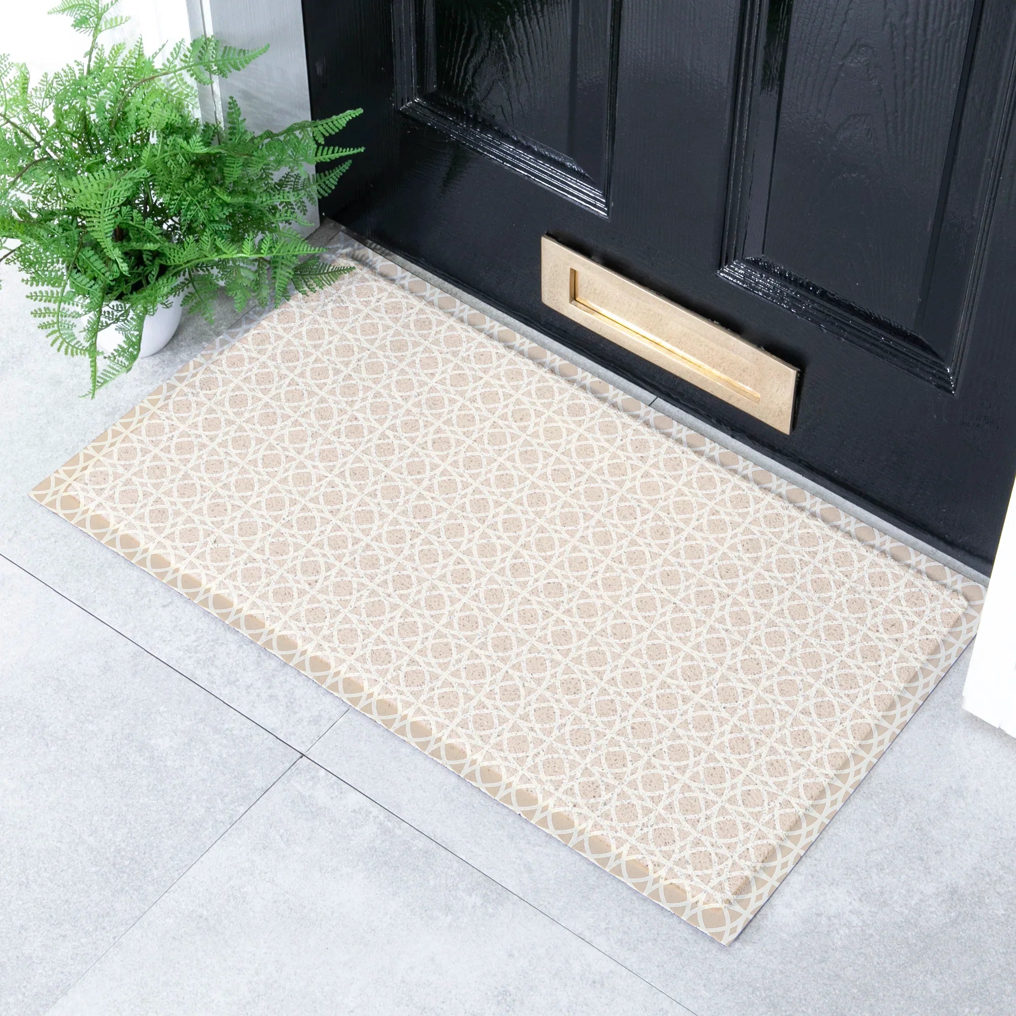 Circles Neutral Doormat