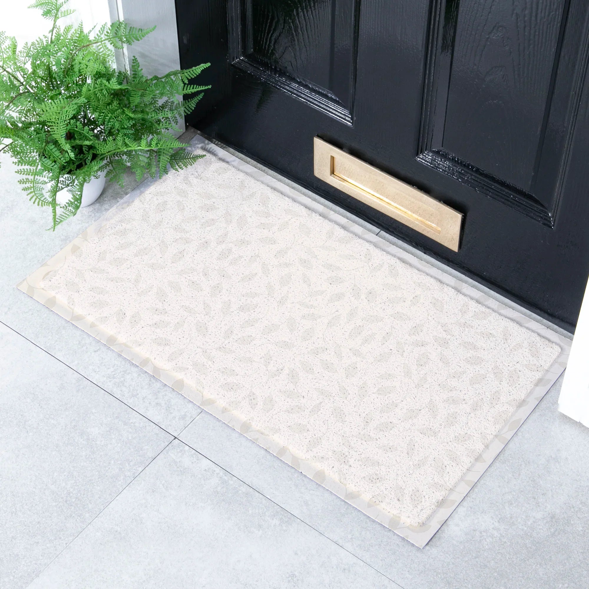 Neutral Leaf Doormat