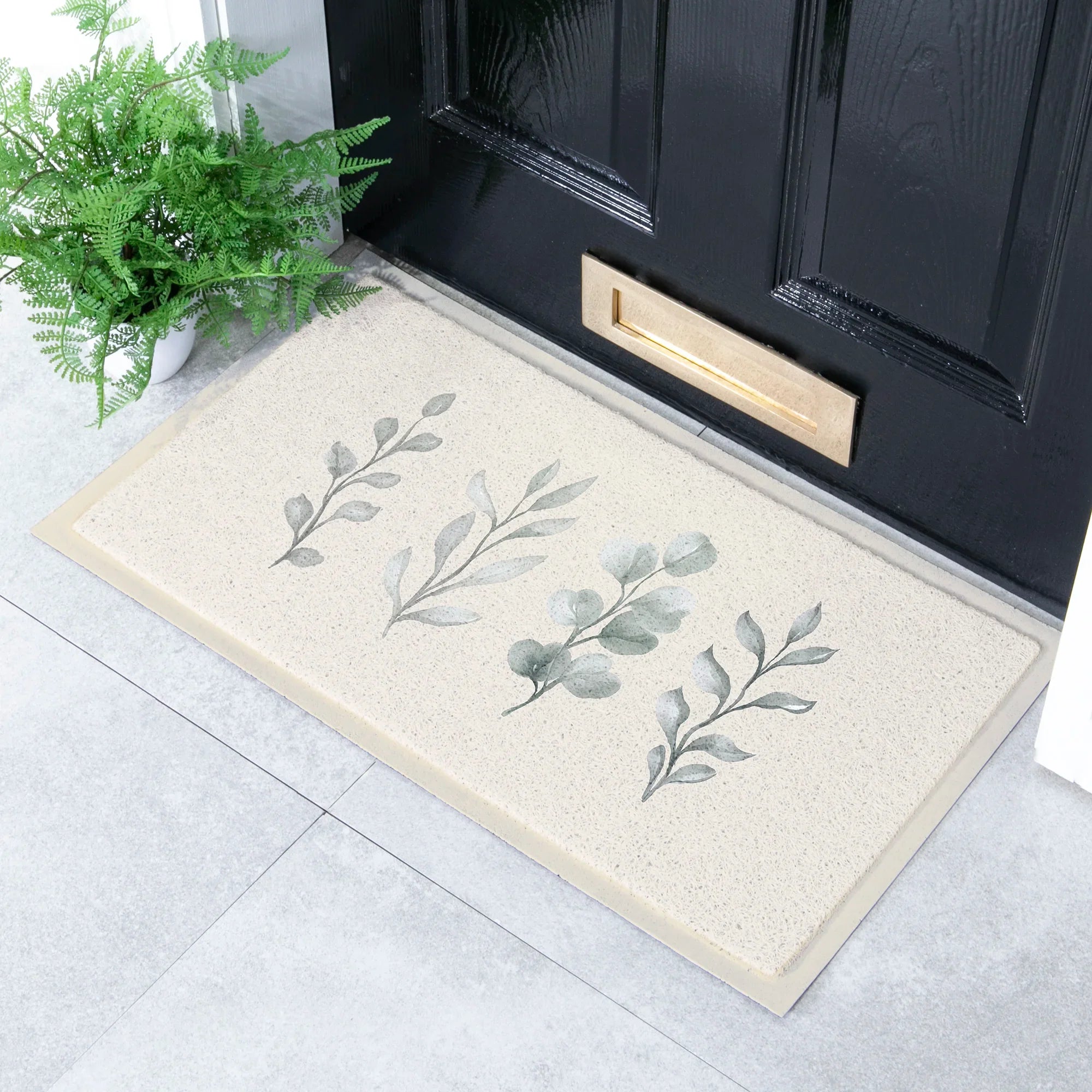 Neutral Leaves Doormat