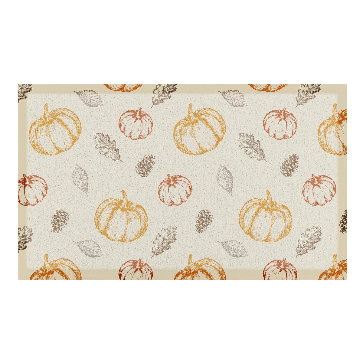 Sketch Pumpkin Pattern Doormat