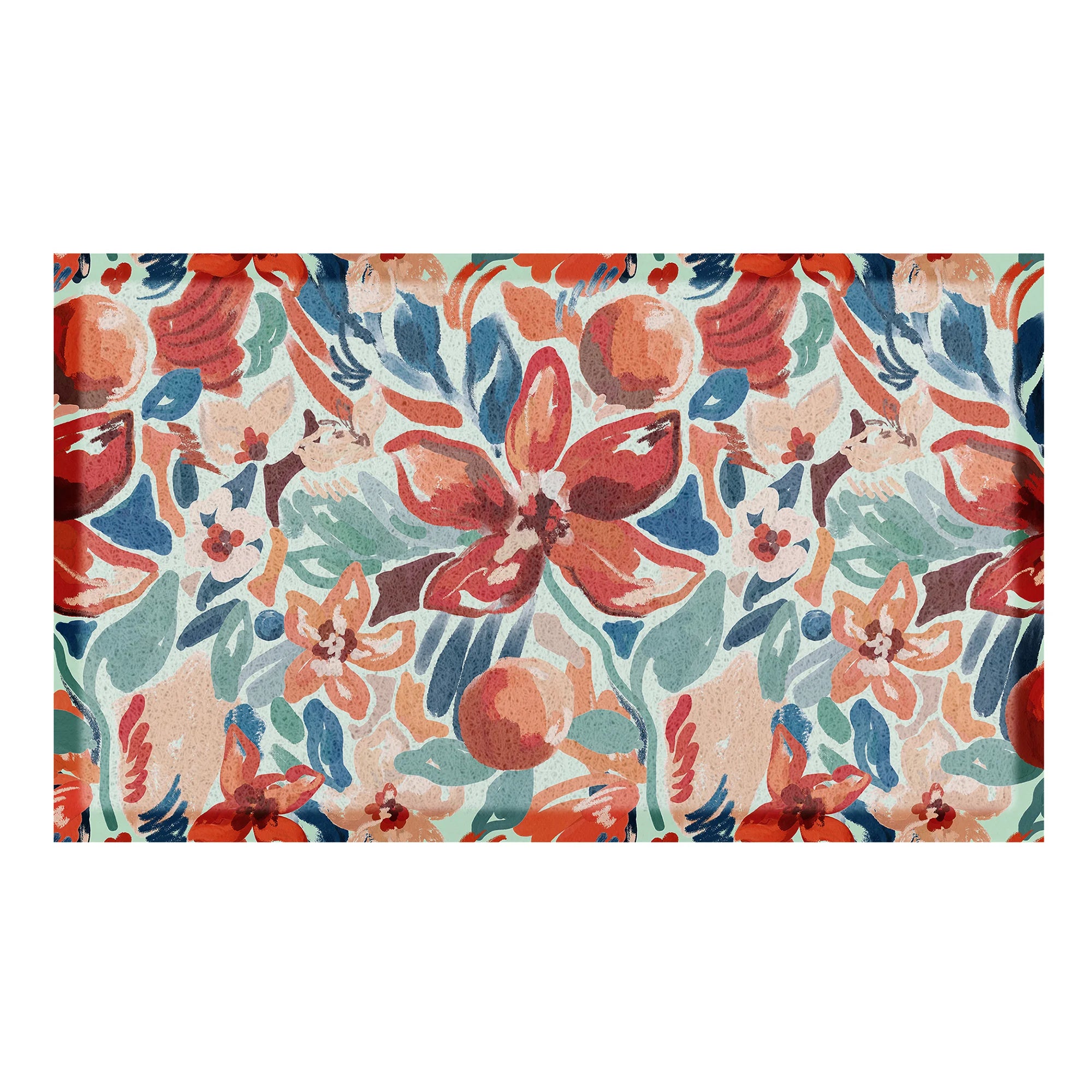 Red Lilys Doormat