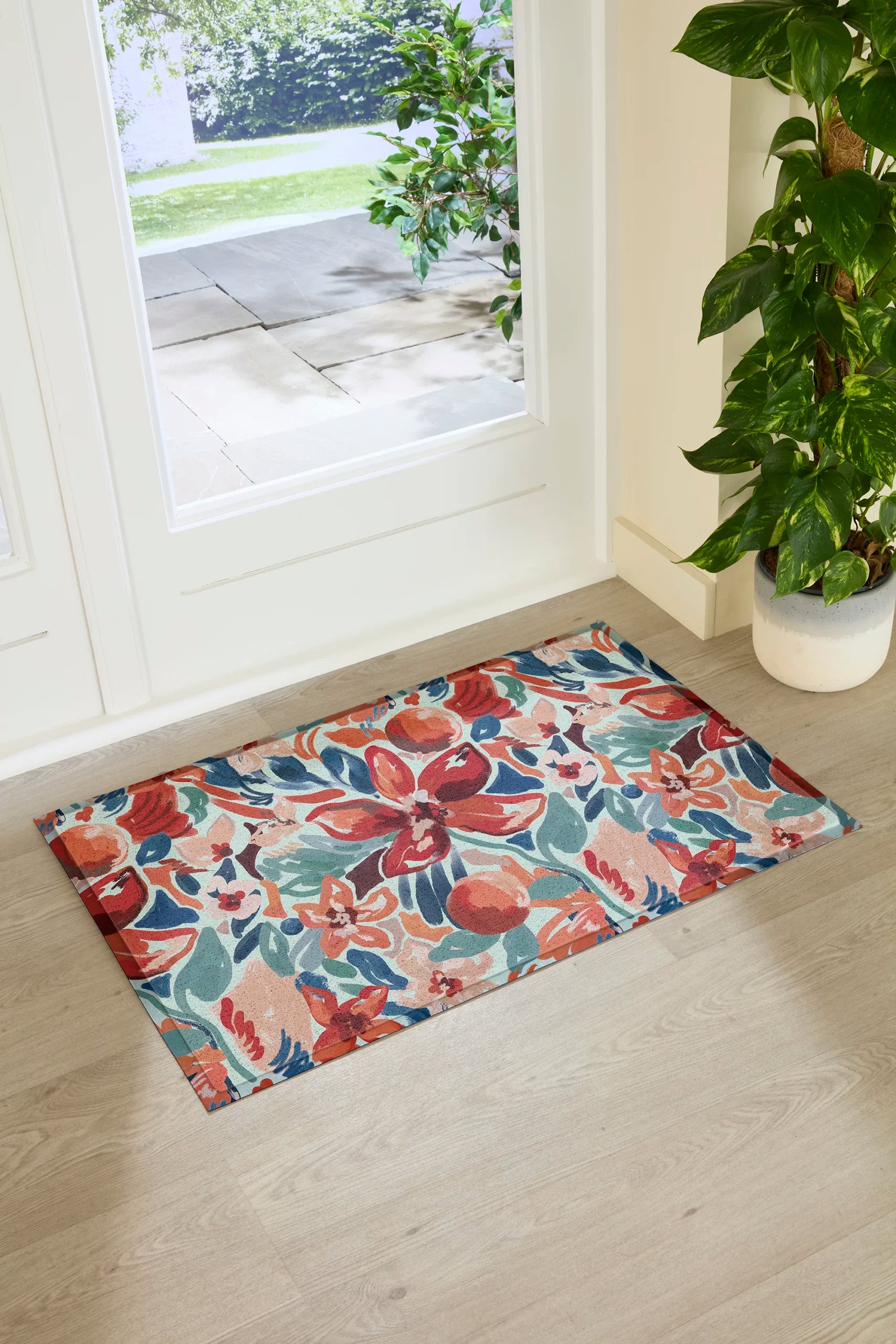Red Lilys Doormat