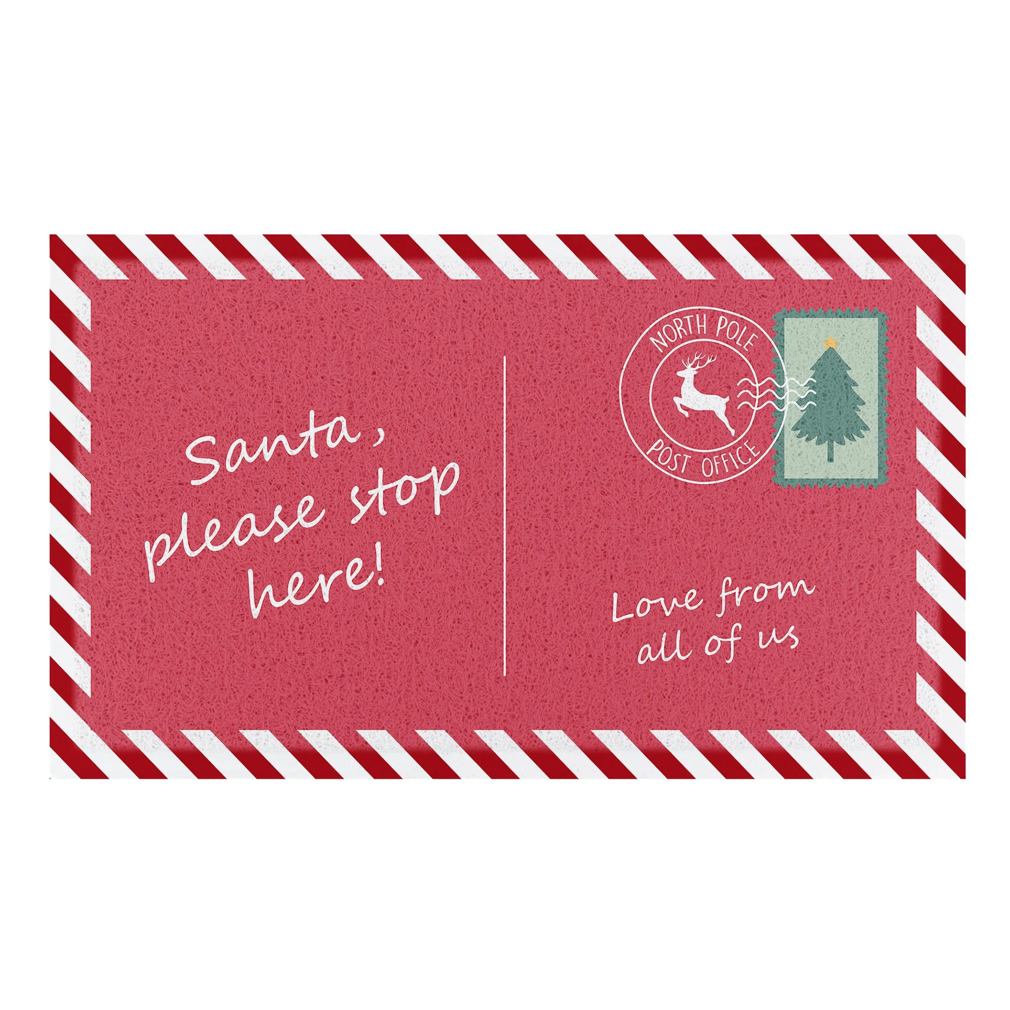 Santa Stop Here Doormat
