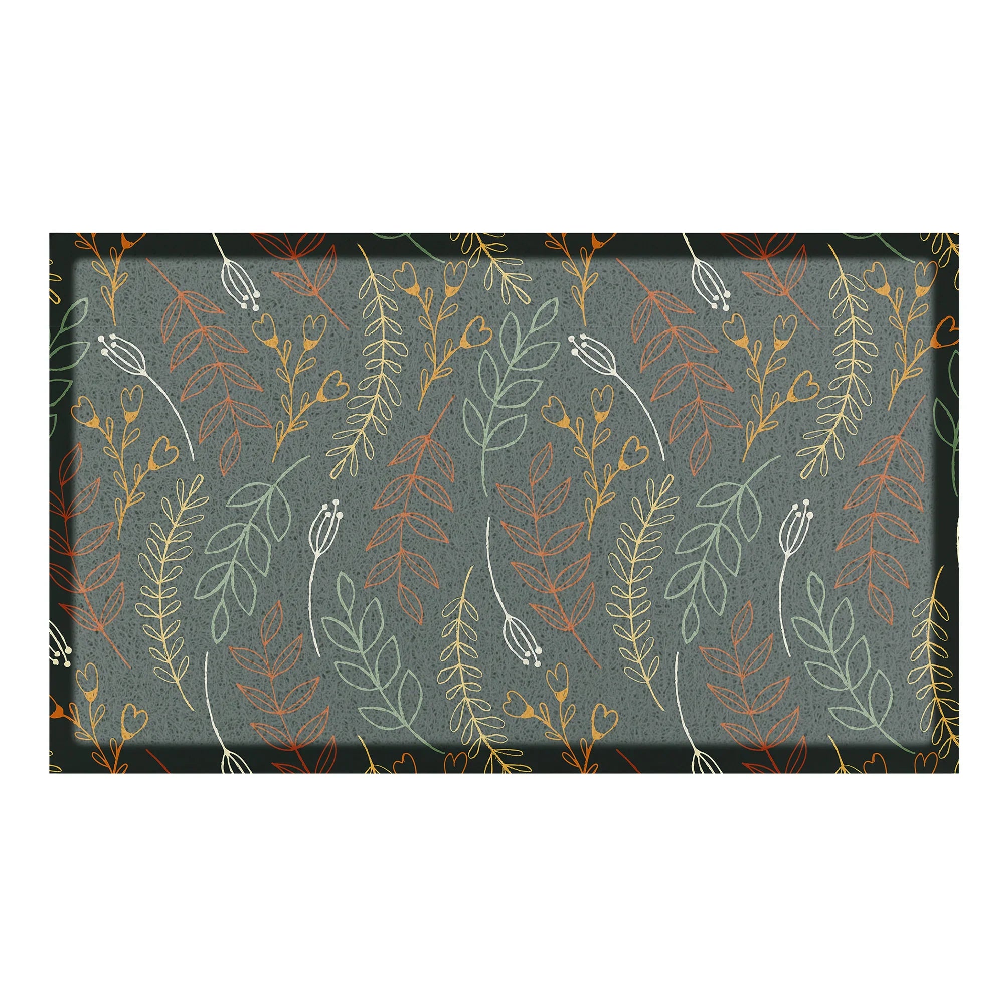 Scribbly Autumn Leaves Doormat