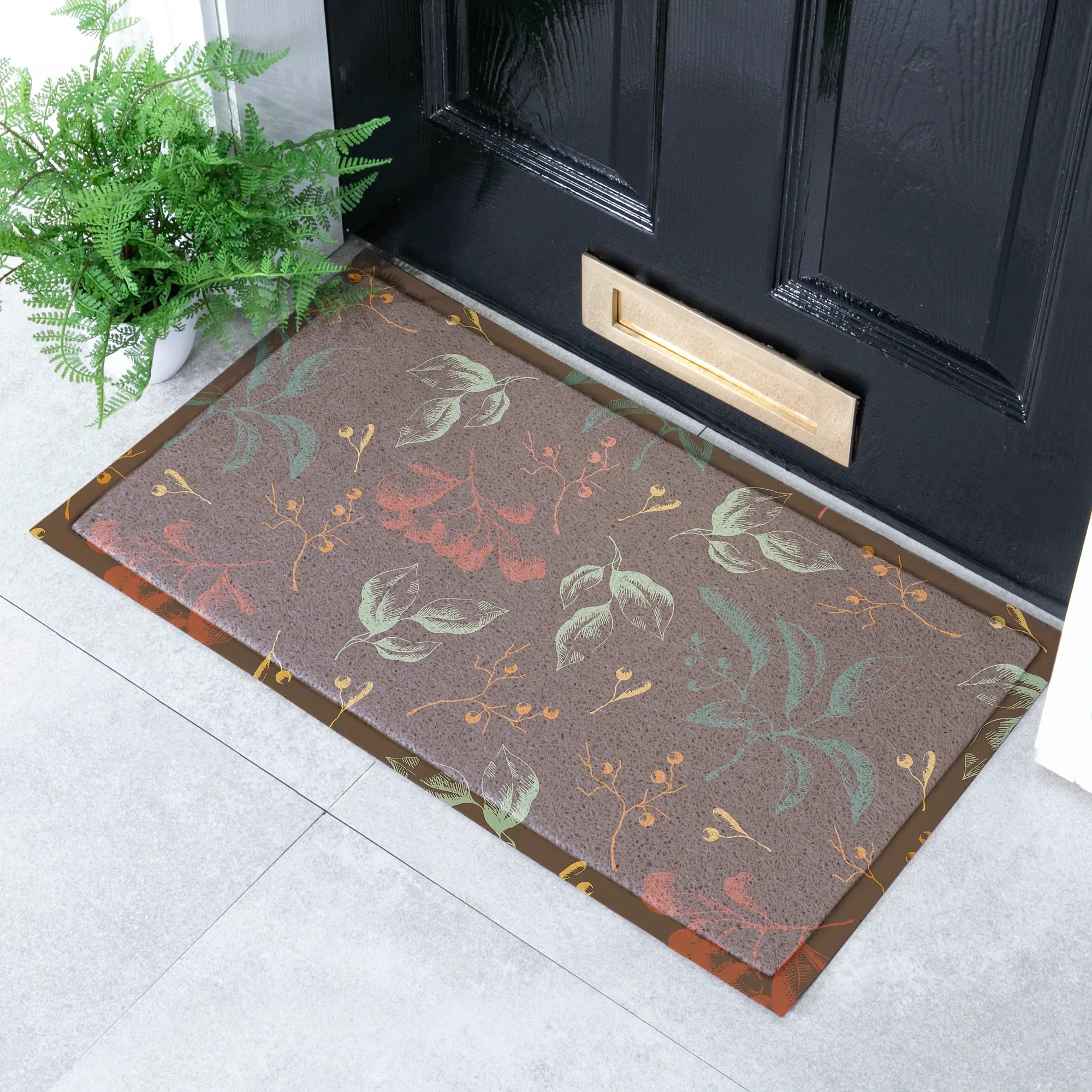 Sketch Autumn Leaves Doormat