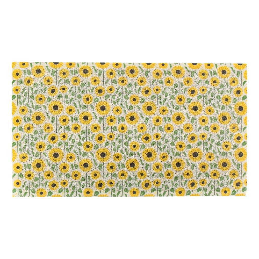 Yellow Sunflower Pattern Doormat