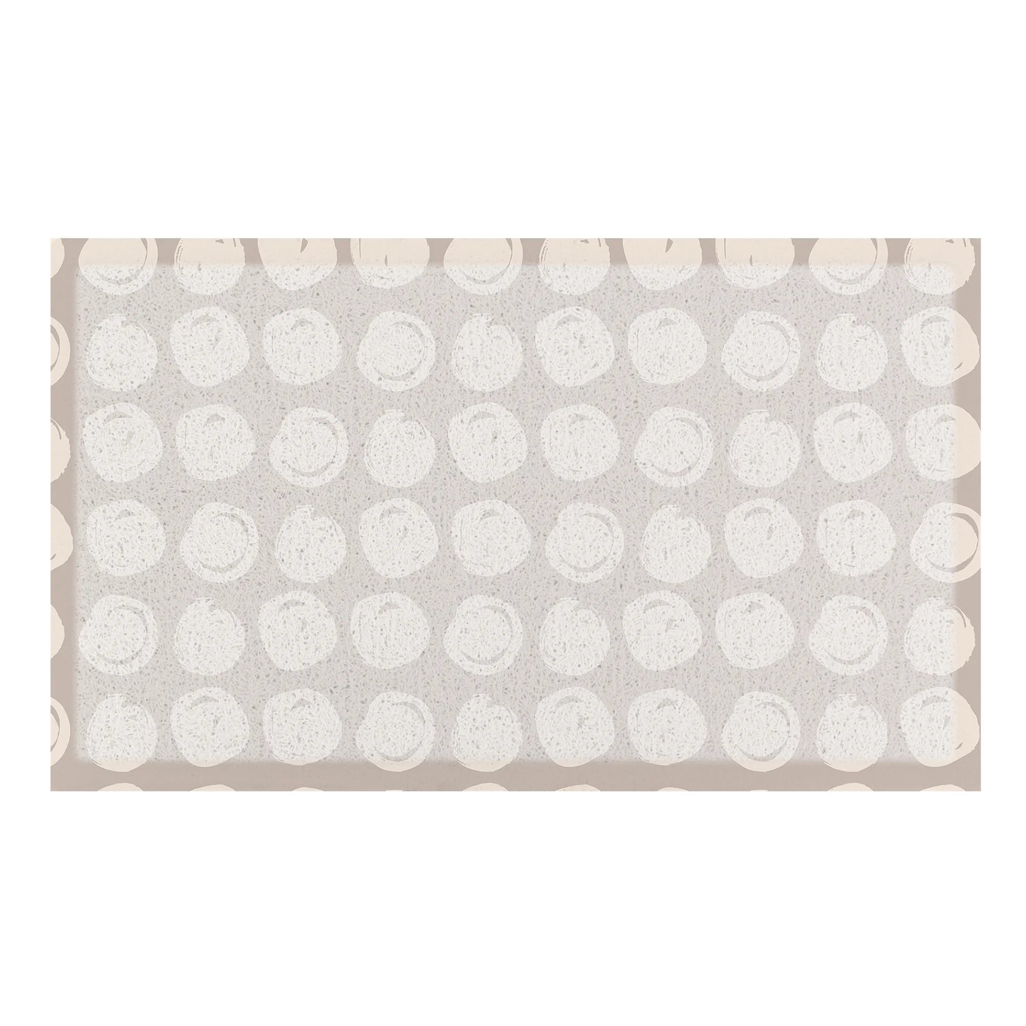 Taupe Dot Swirl Doormat (70 x 40cm)