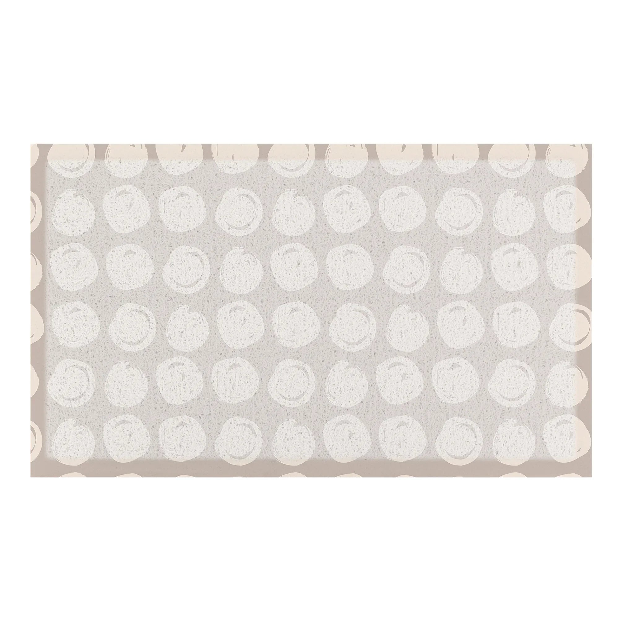 Taupe Dot Swirl Doormat
