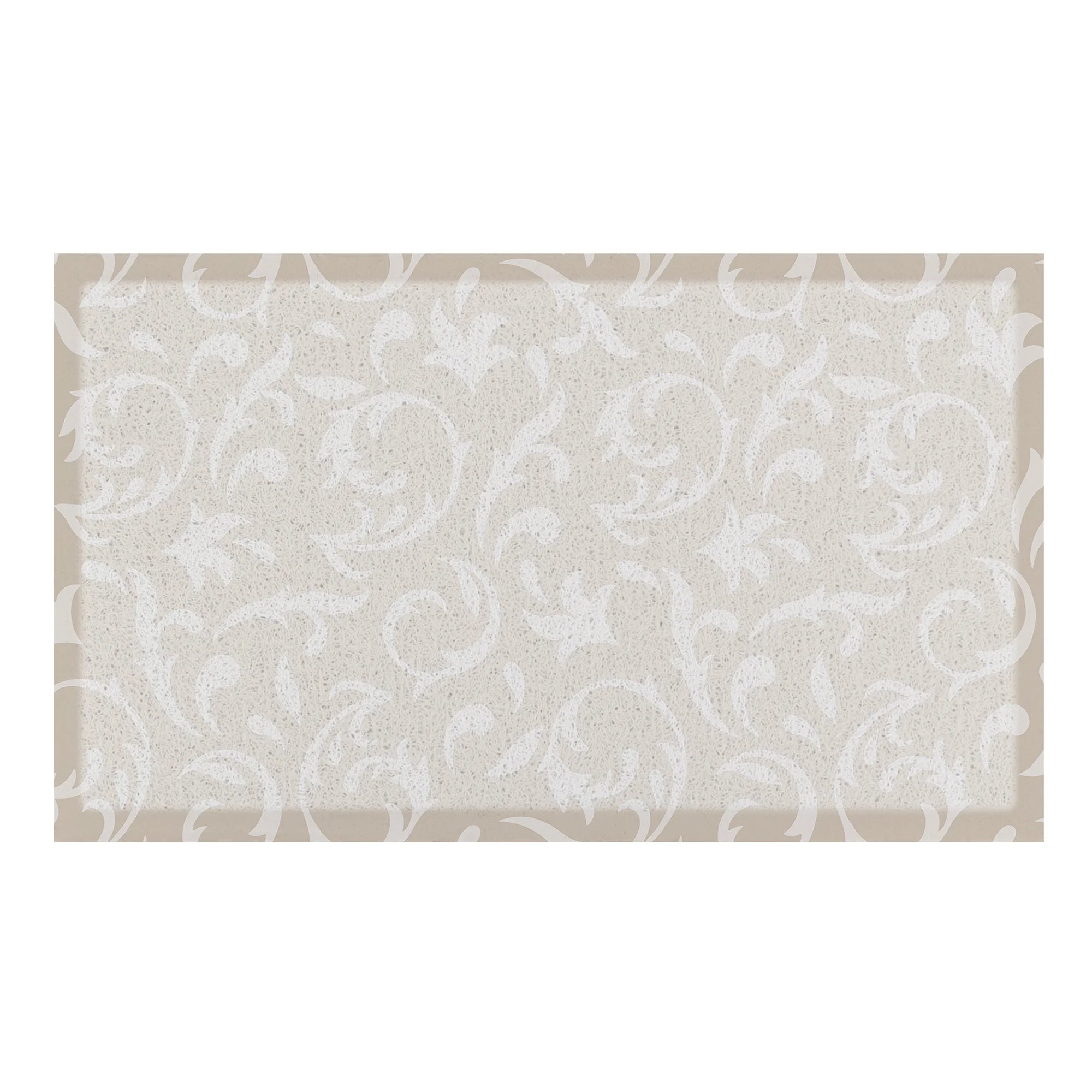 Taupe Paisley Doormat (70 x 40cm)