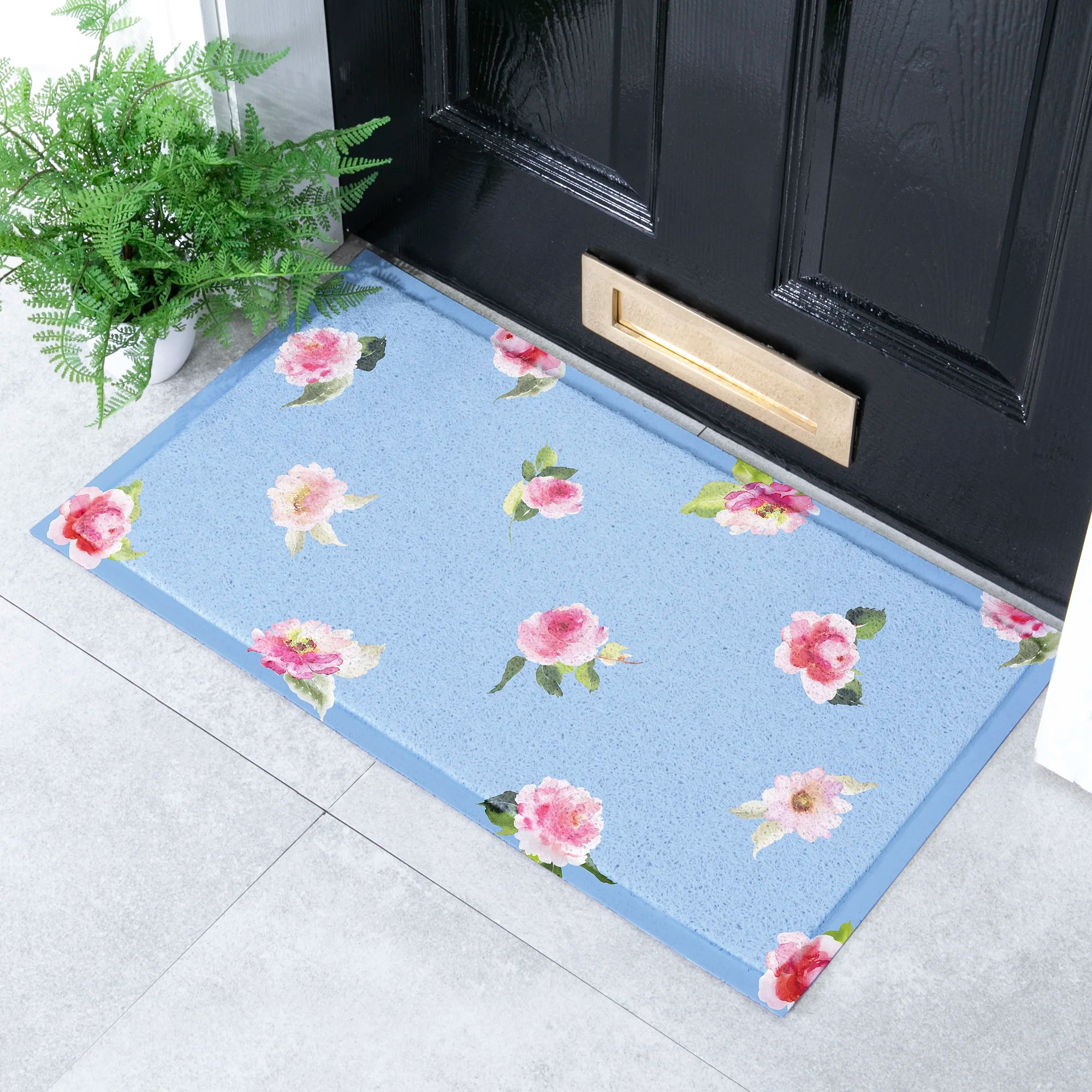 Watercolour Floral Doormat (70 x 40cm)