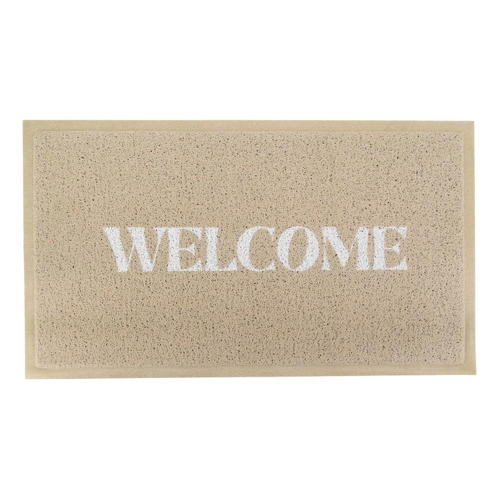 Beige Welcome Doormat