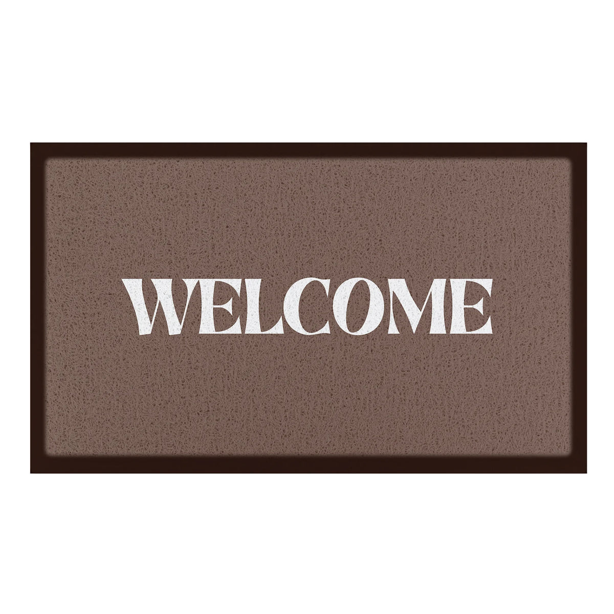 Welcome Chocolate Brown Doormat (70 x 40cm)