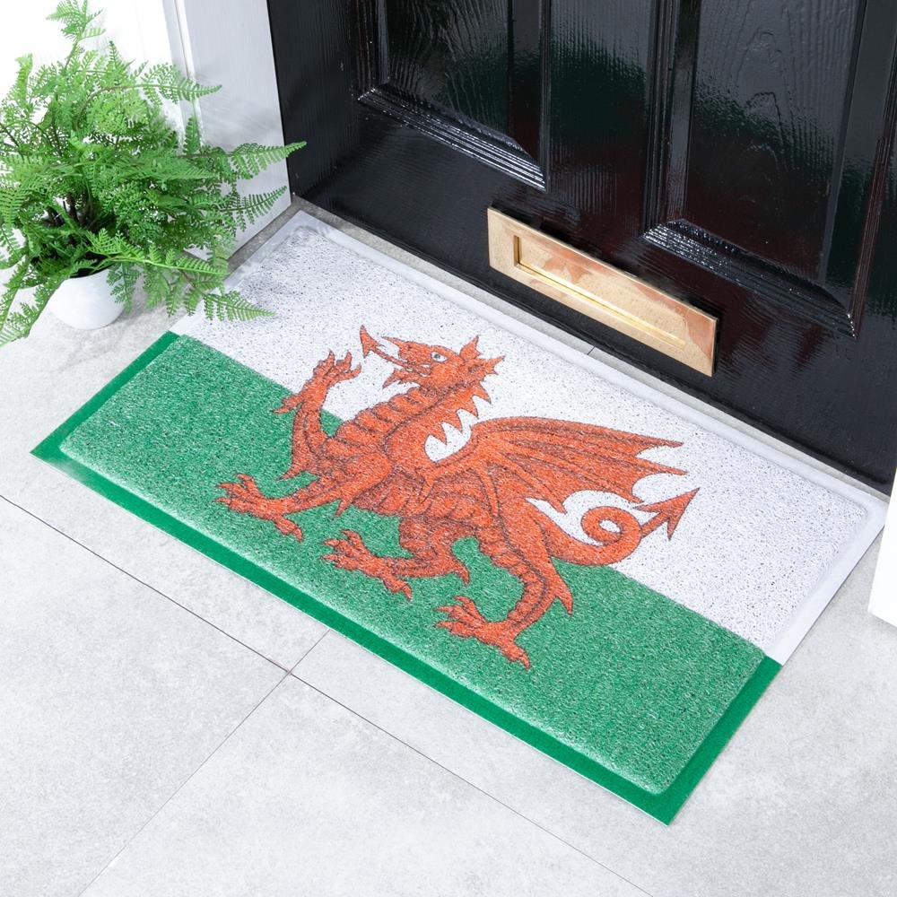 Welsh Flag Doormat (70 x 40cm)