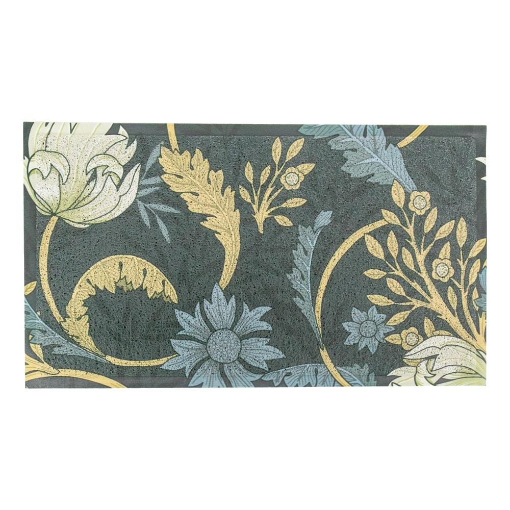 Blue Floral William Morris Pattern Doormat
