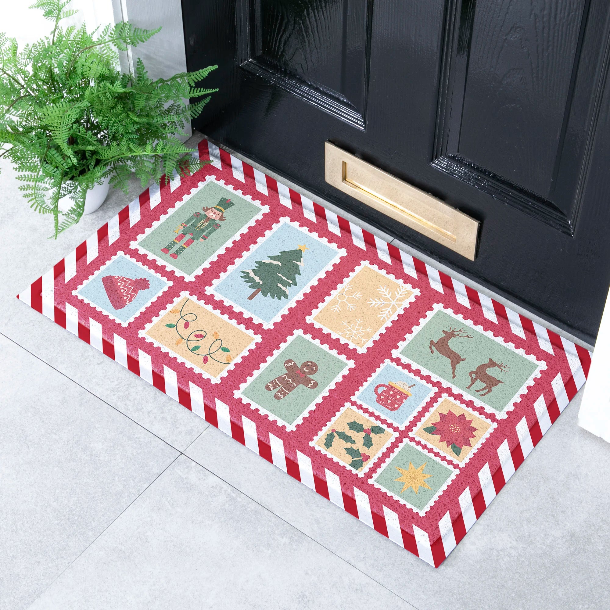 Winter Stamps Doormat