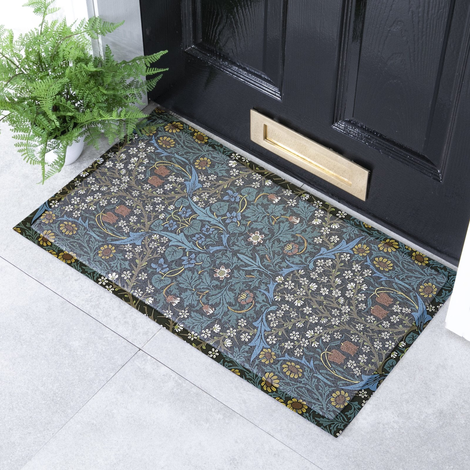 William Morris Tulips Doormat