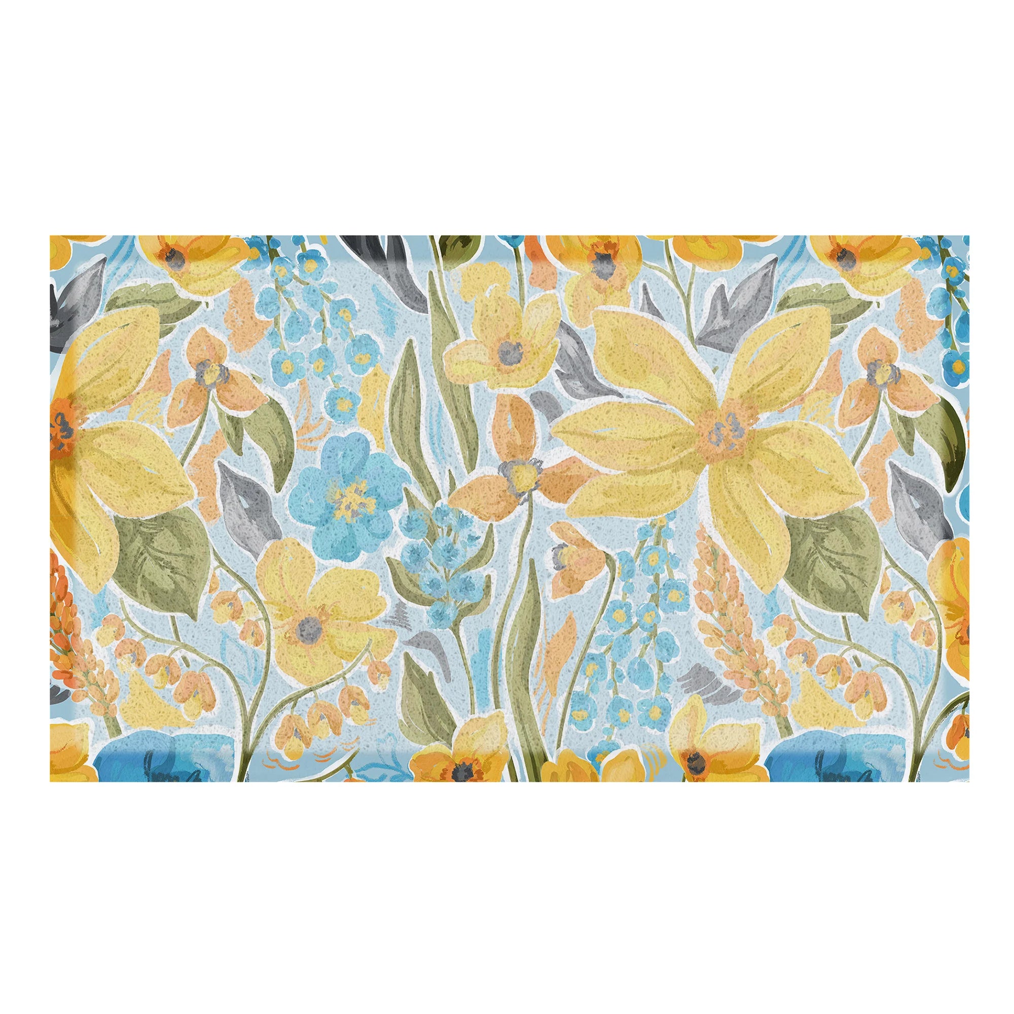 Yellow Flowers Doormat