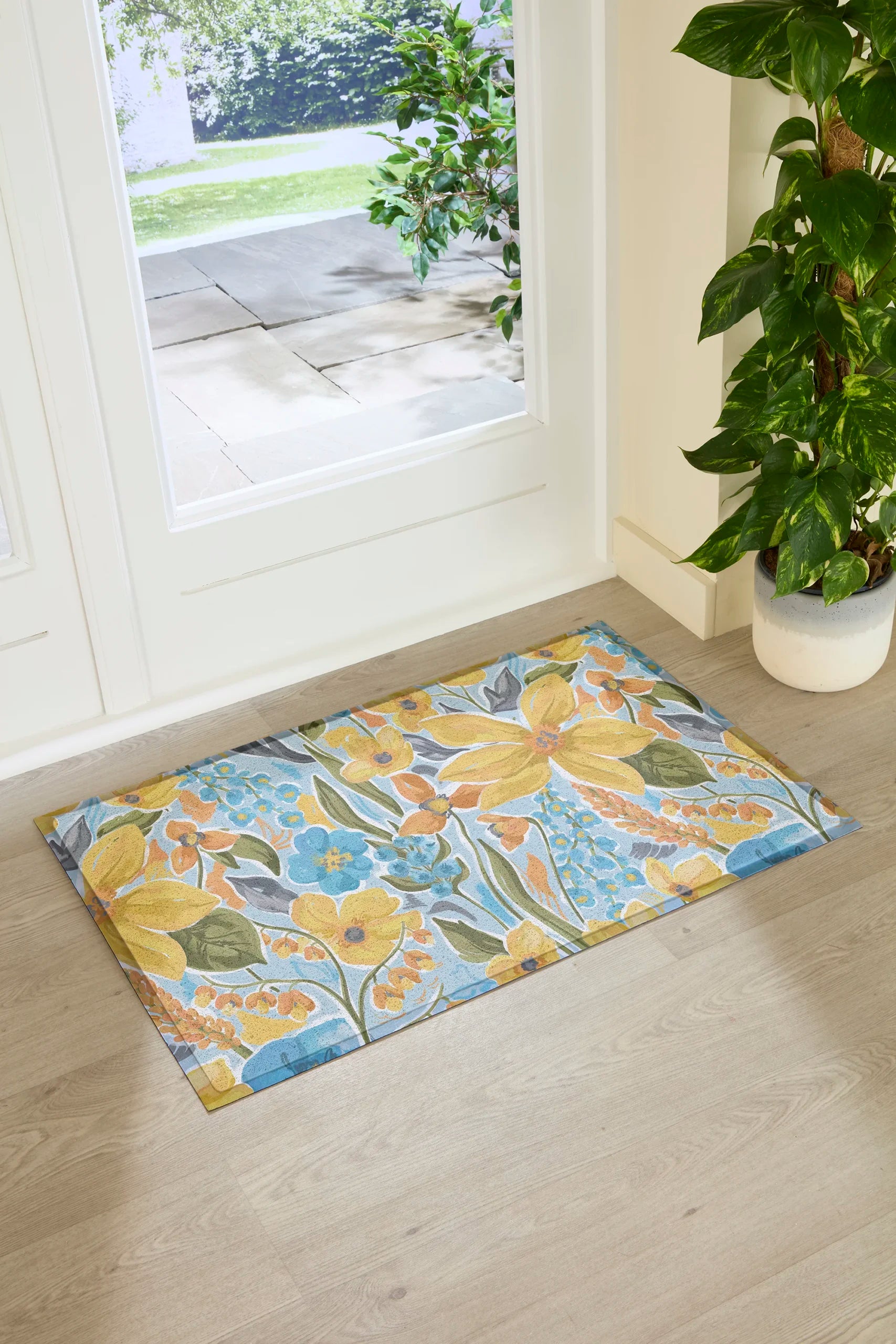 Yellow Flowers Doormat