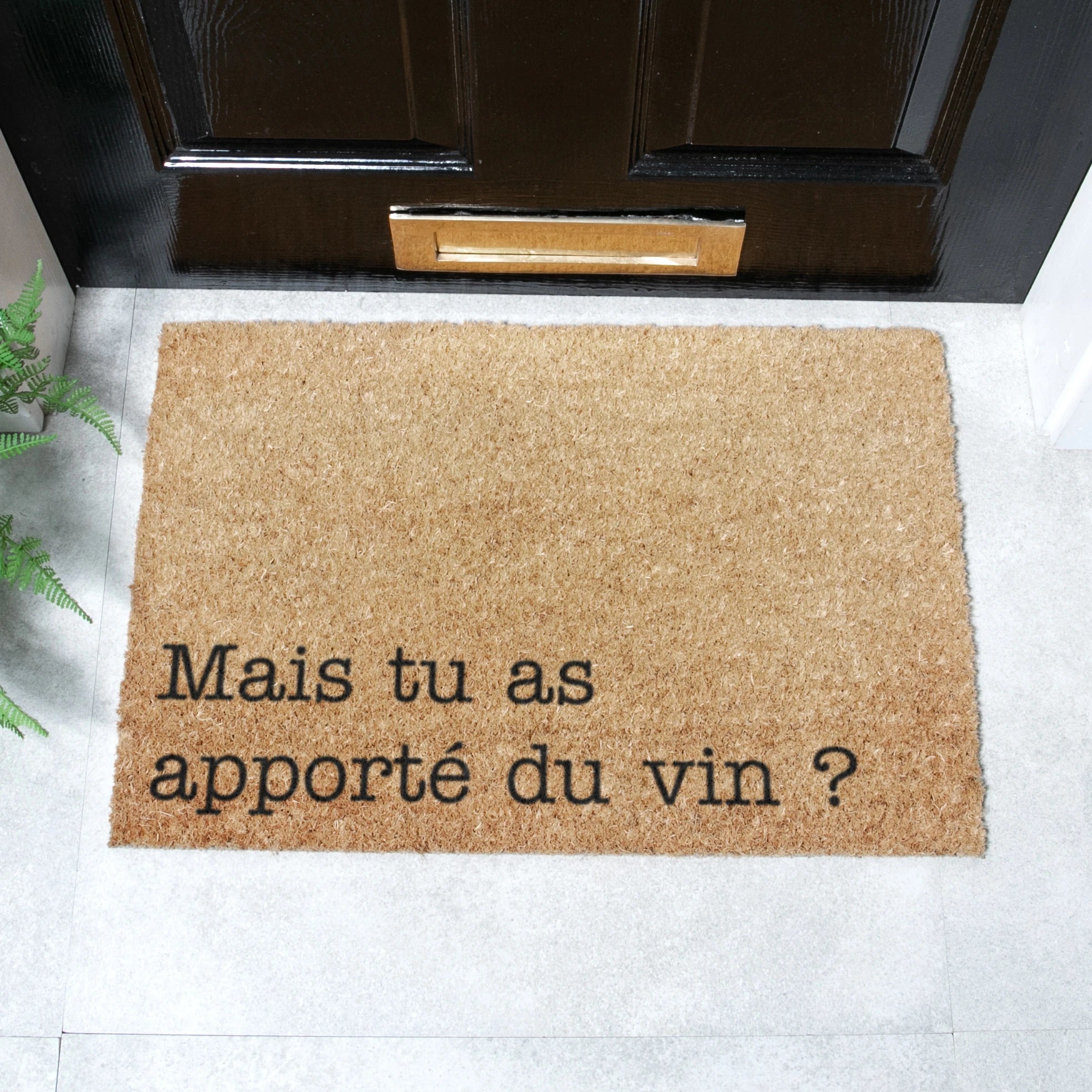 Apporte Du Vin Coir Doormat