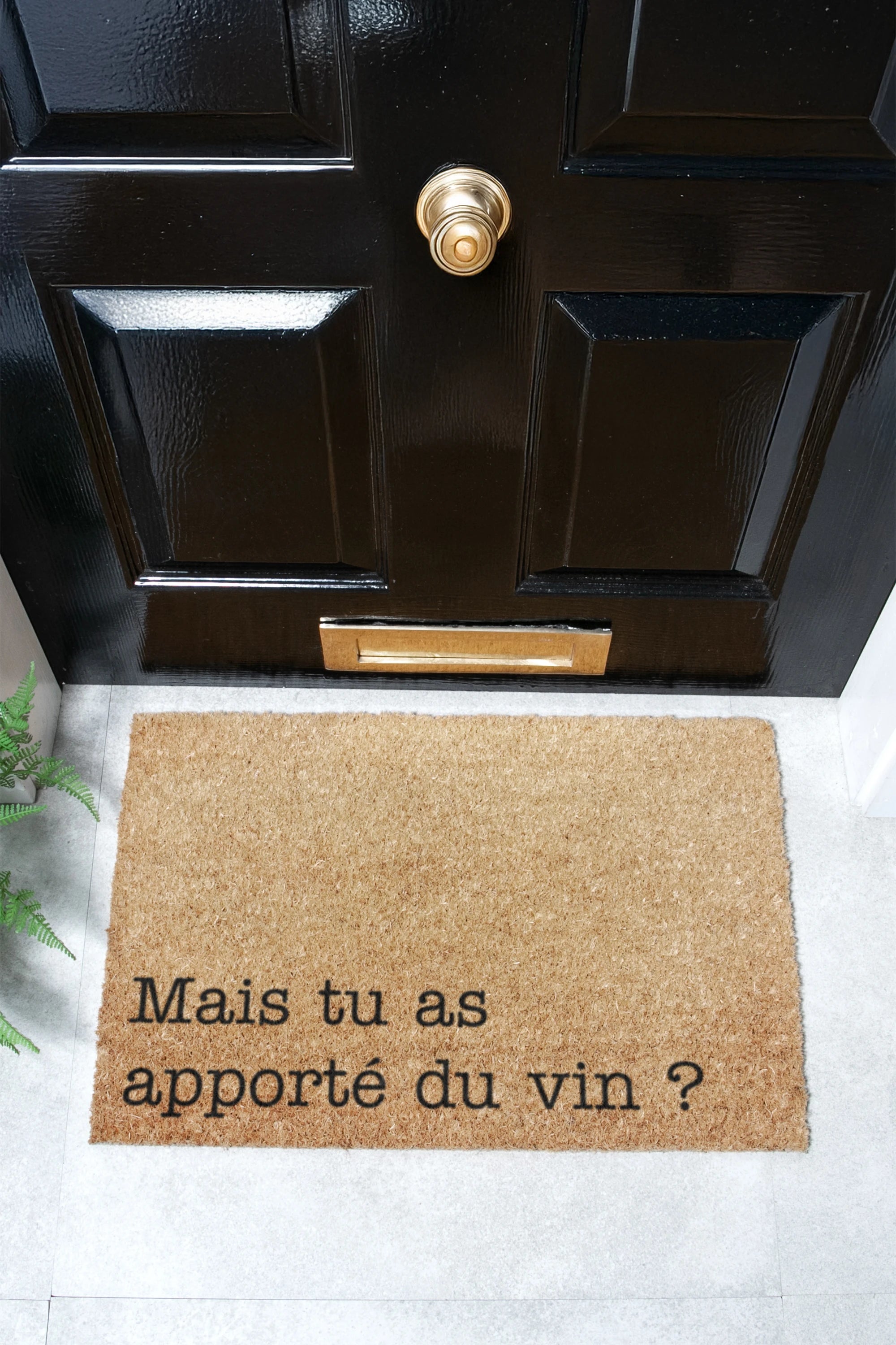 Apporte Du Vin Coir Doormat