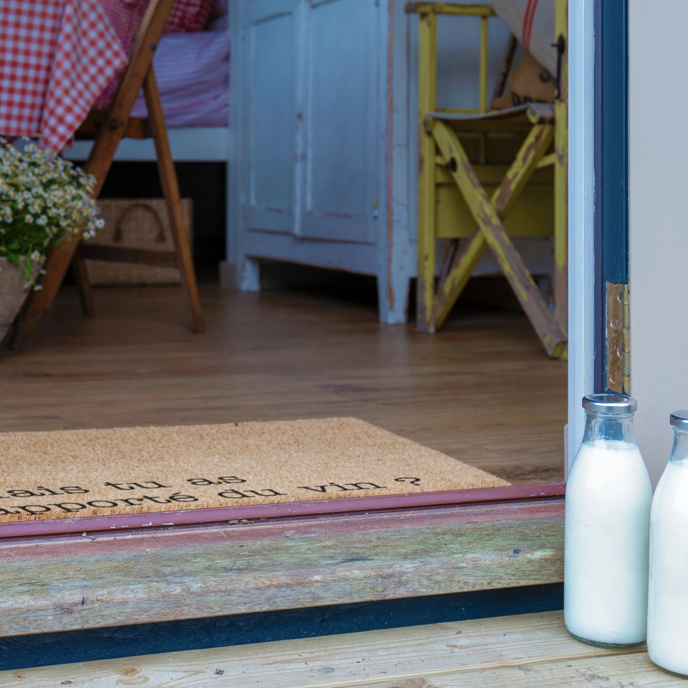 Apporte Du Vin Coir Doormat