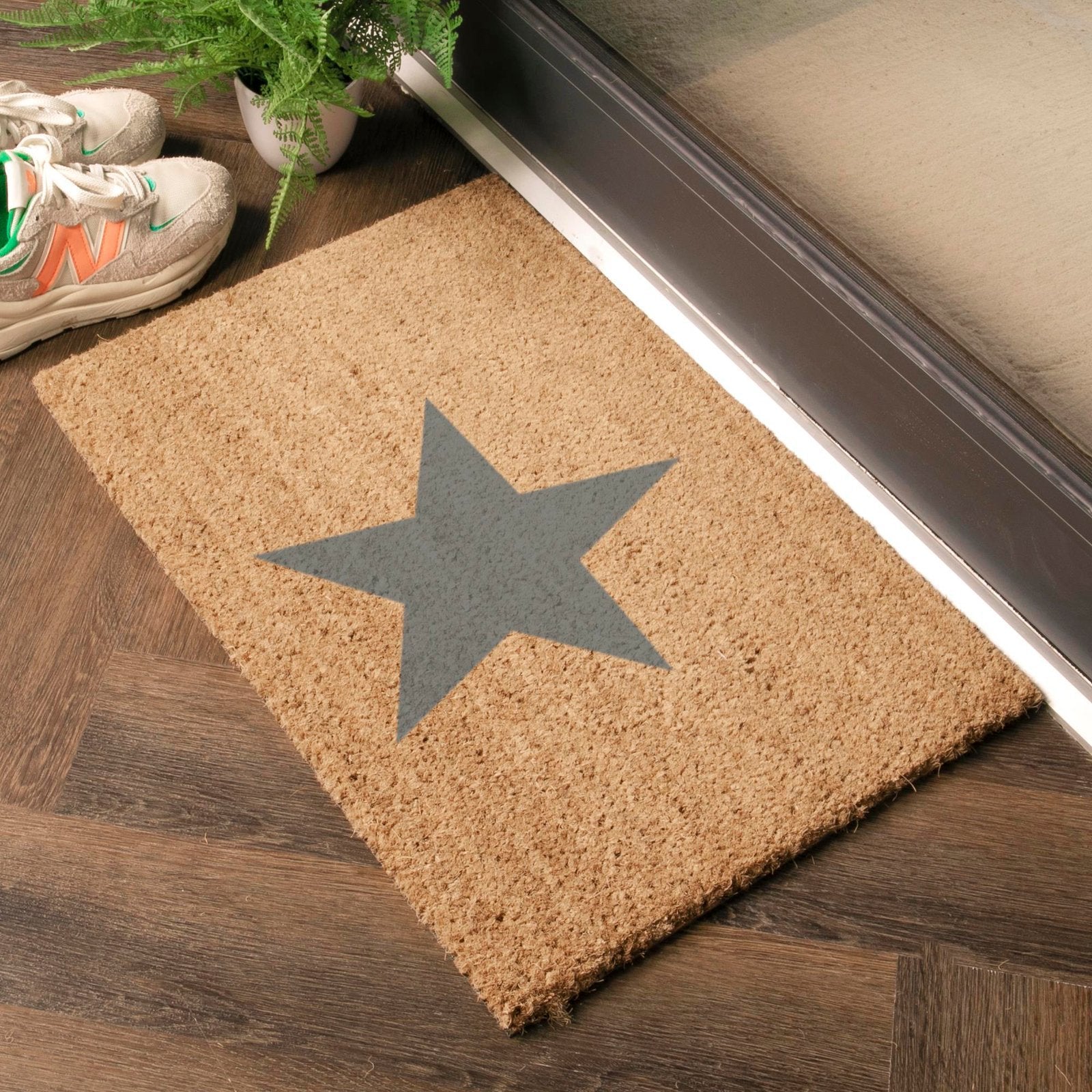 Star Grey Doormat