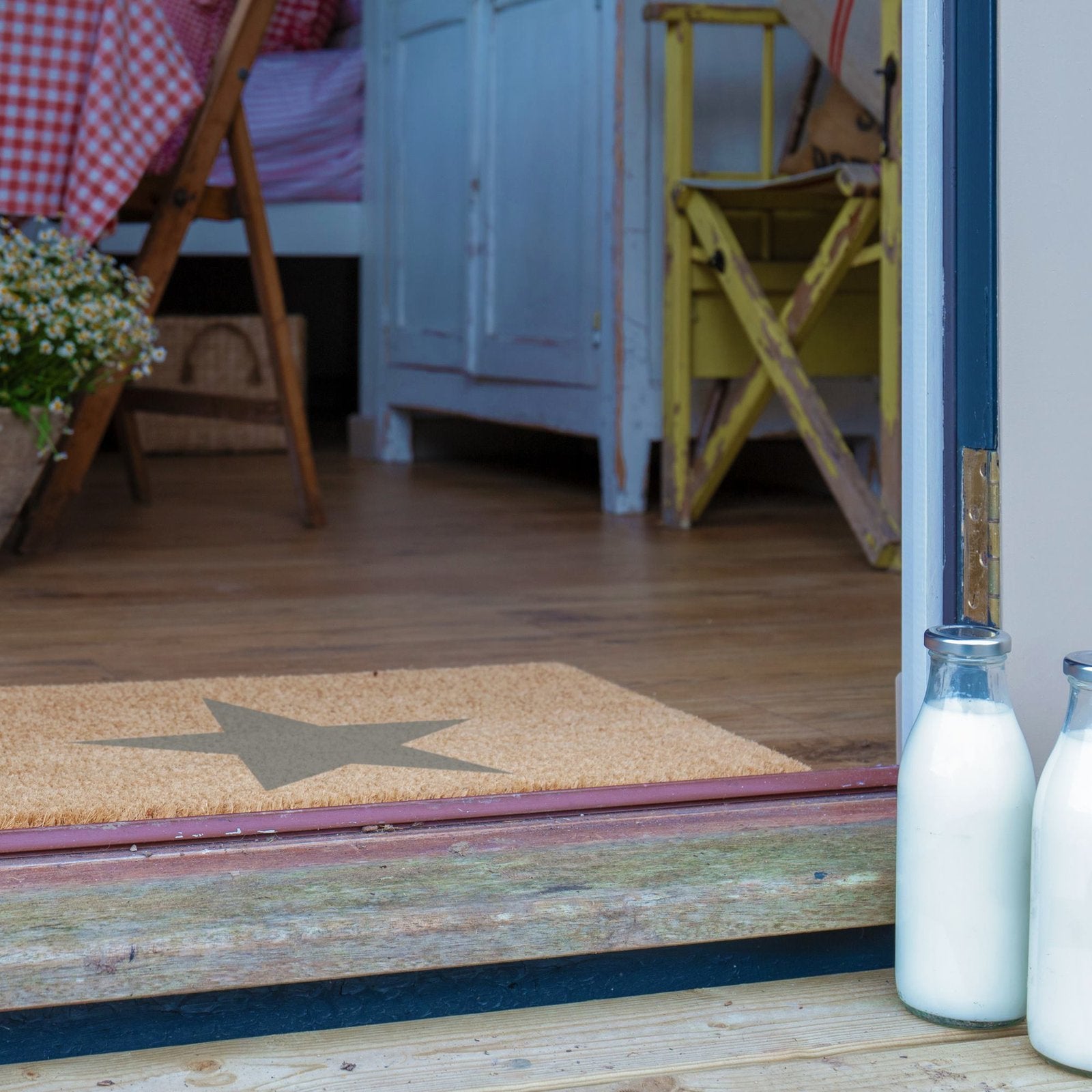 Star Grey Doormat