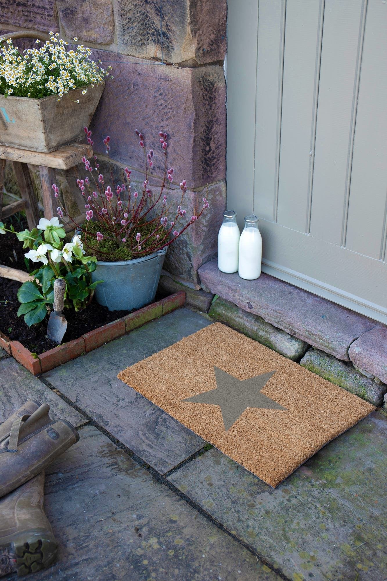 Star Grey Doormat