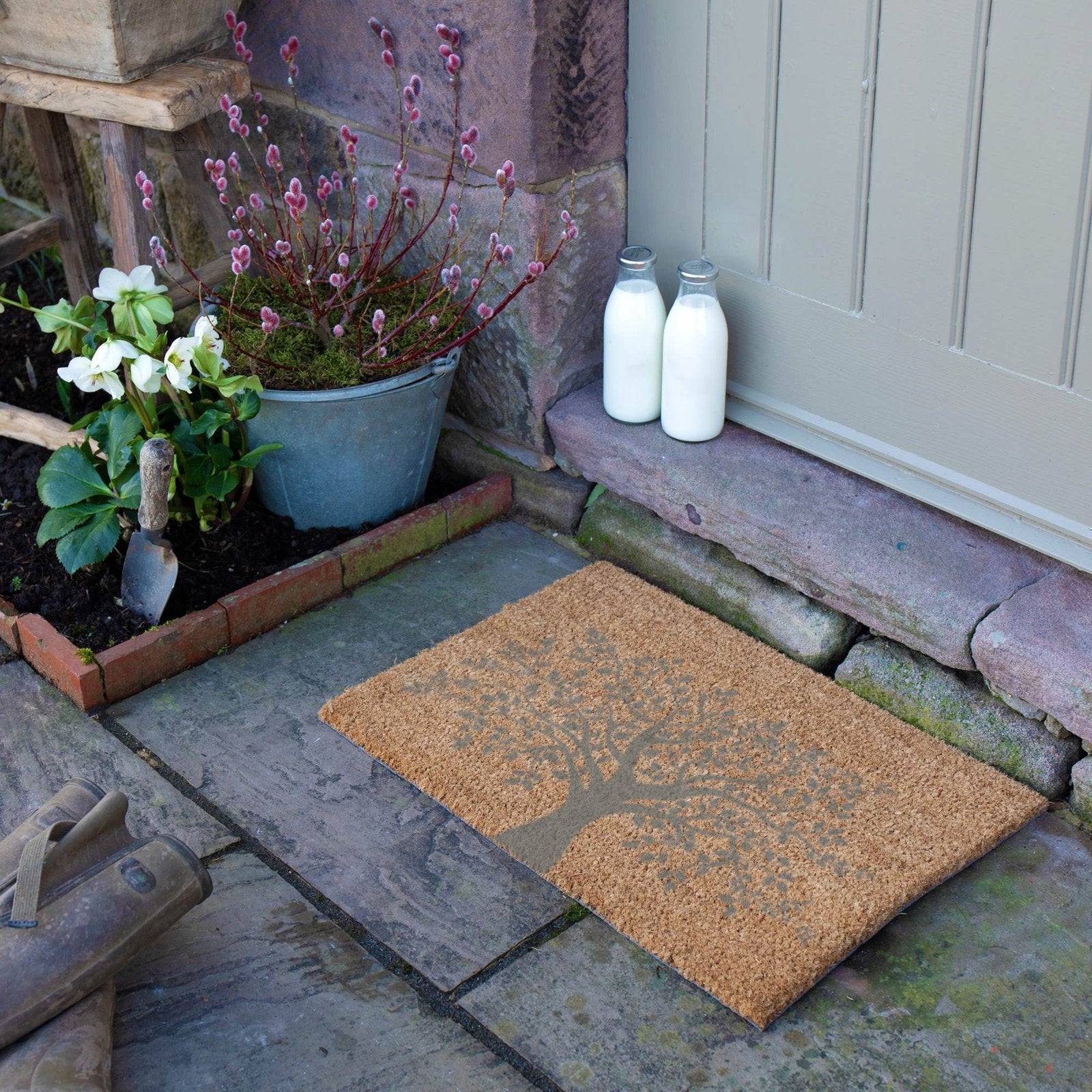 Tree of Life Grey Doormat