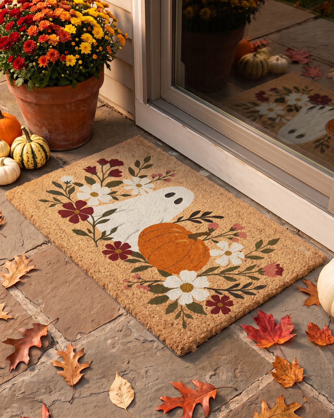 Ghost Floral Doormat (60x40cm)