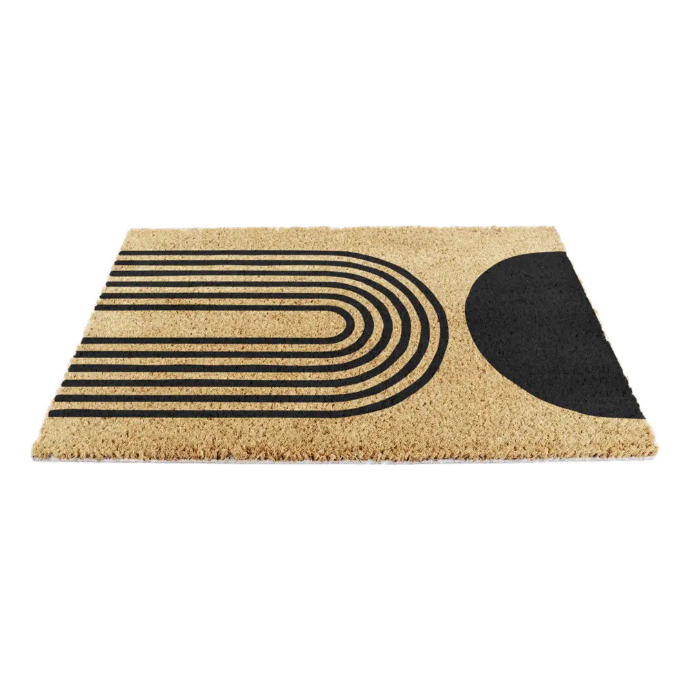 Abstract Half Moon Doormat