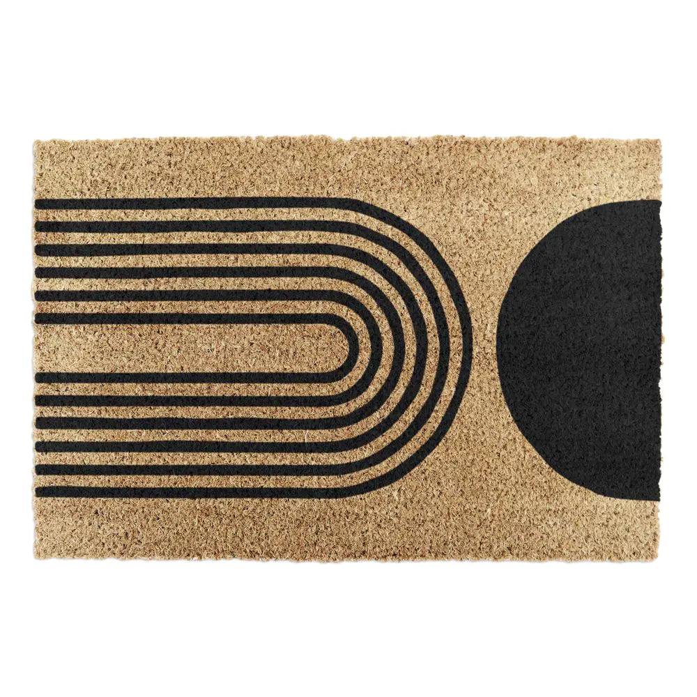 Abstract Half Moon Doormat