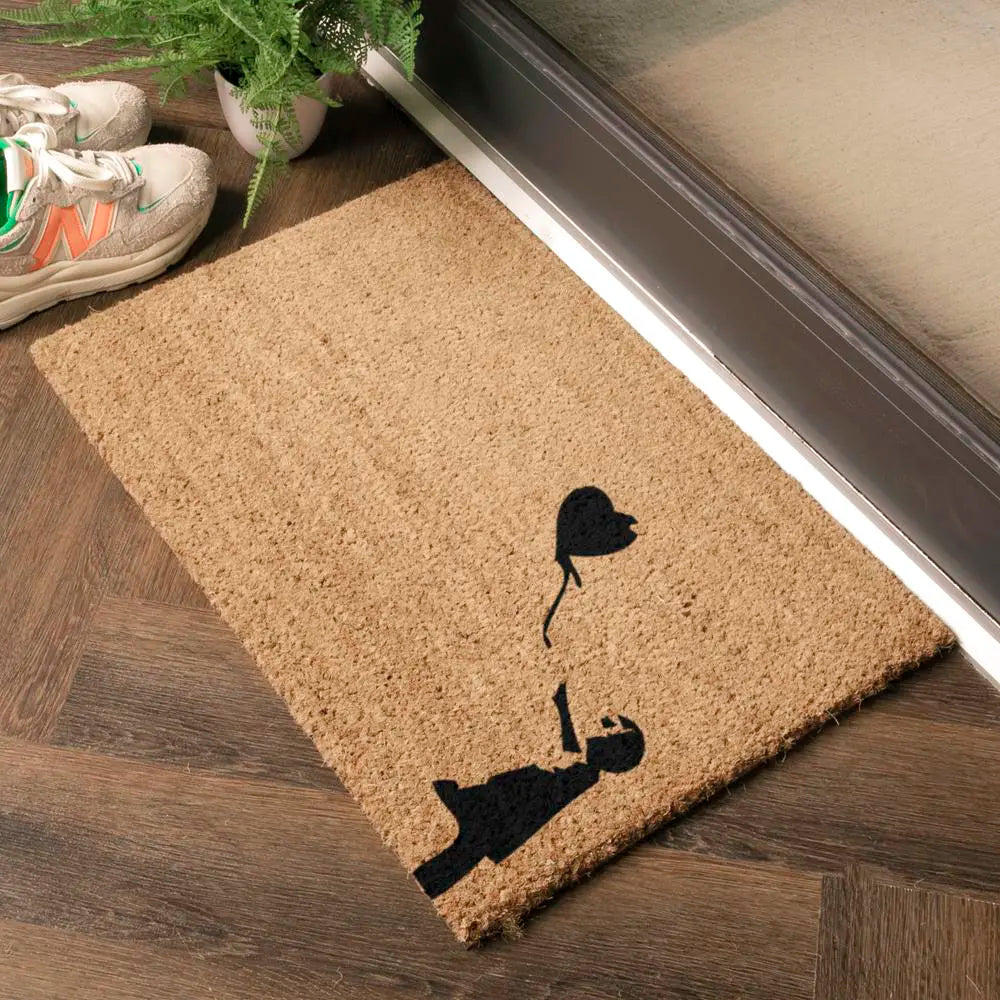 Girl with a Balloon Graffiti Doormat