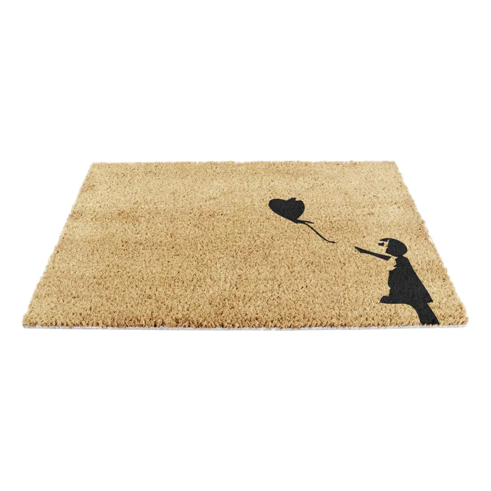 Girl with a Balloon Graffiti Doormat
