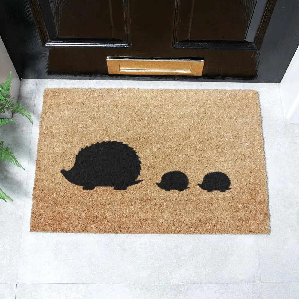 Hedgehog Family Doormat