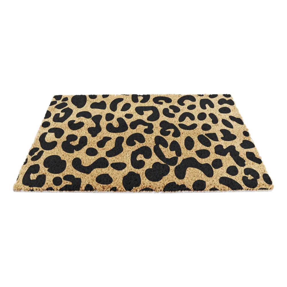 Leopard print doormat