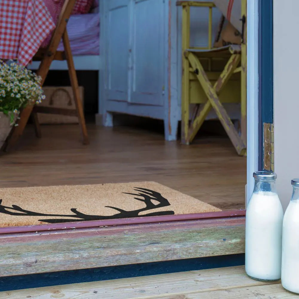 Stag Antlers Doormat