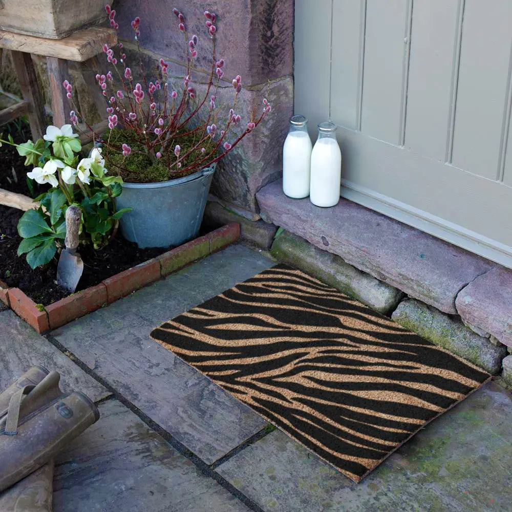 Zebra Print Doormat