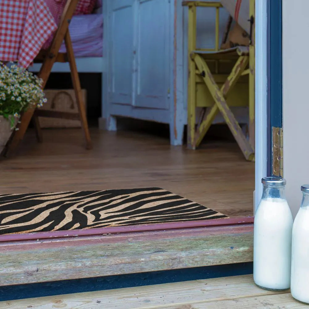 Zebra Print Doormat