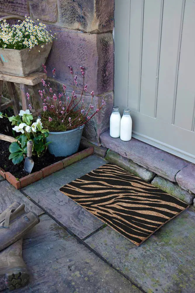 Zebra Print Doormat