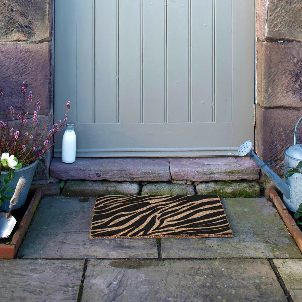 Zebra Print Doormat