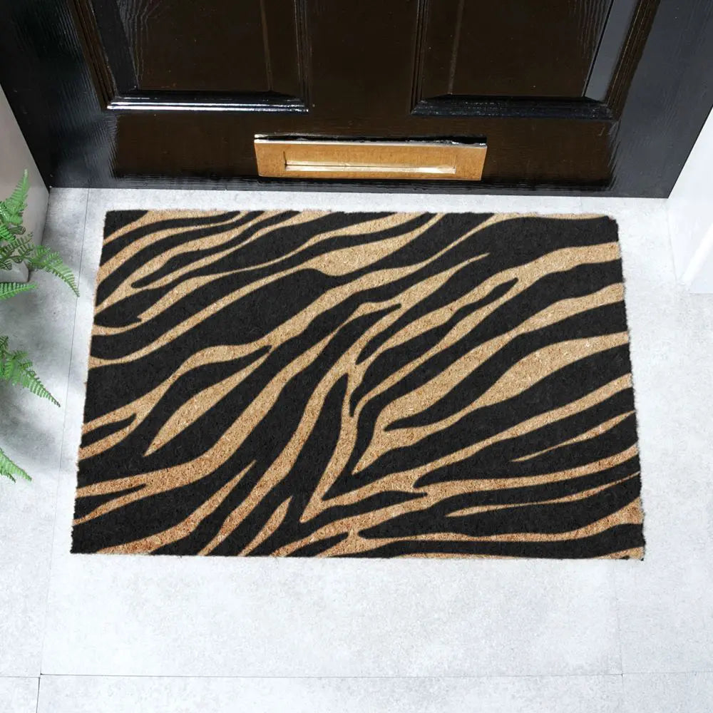 Zebra Print Doormat