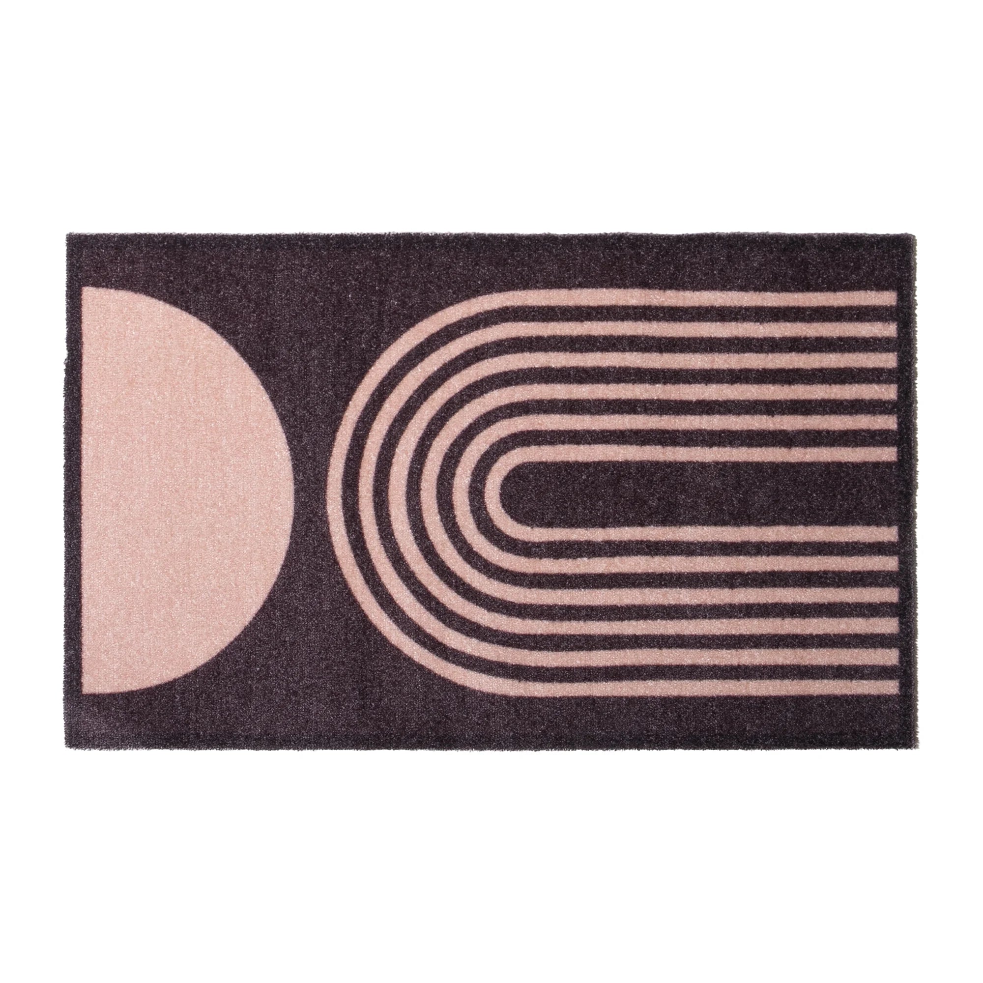 Brown Abstract Indoor Washable Doormat