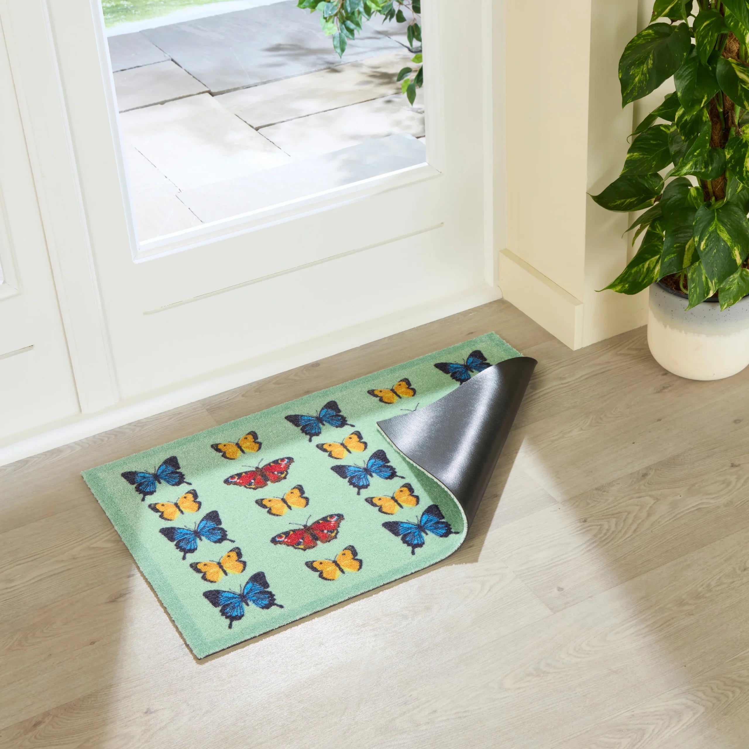 Butterfly Pattern Indoor Washable Doormat