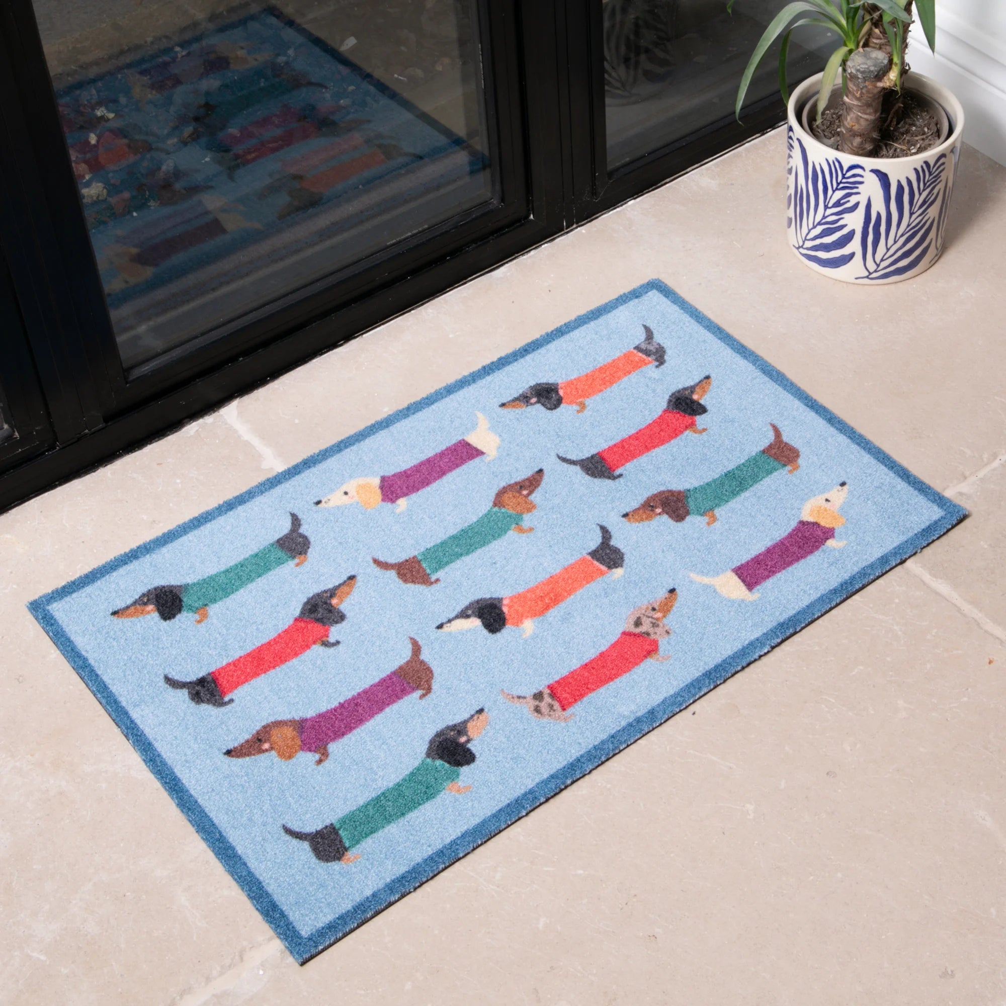 Dachshund Indoor Washable Doormat