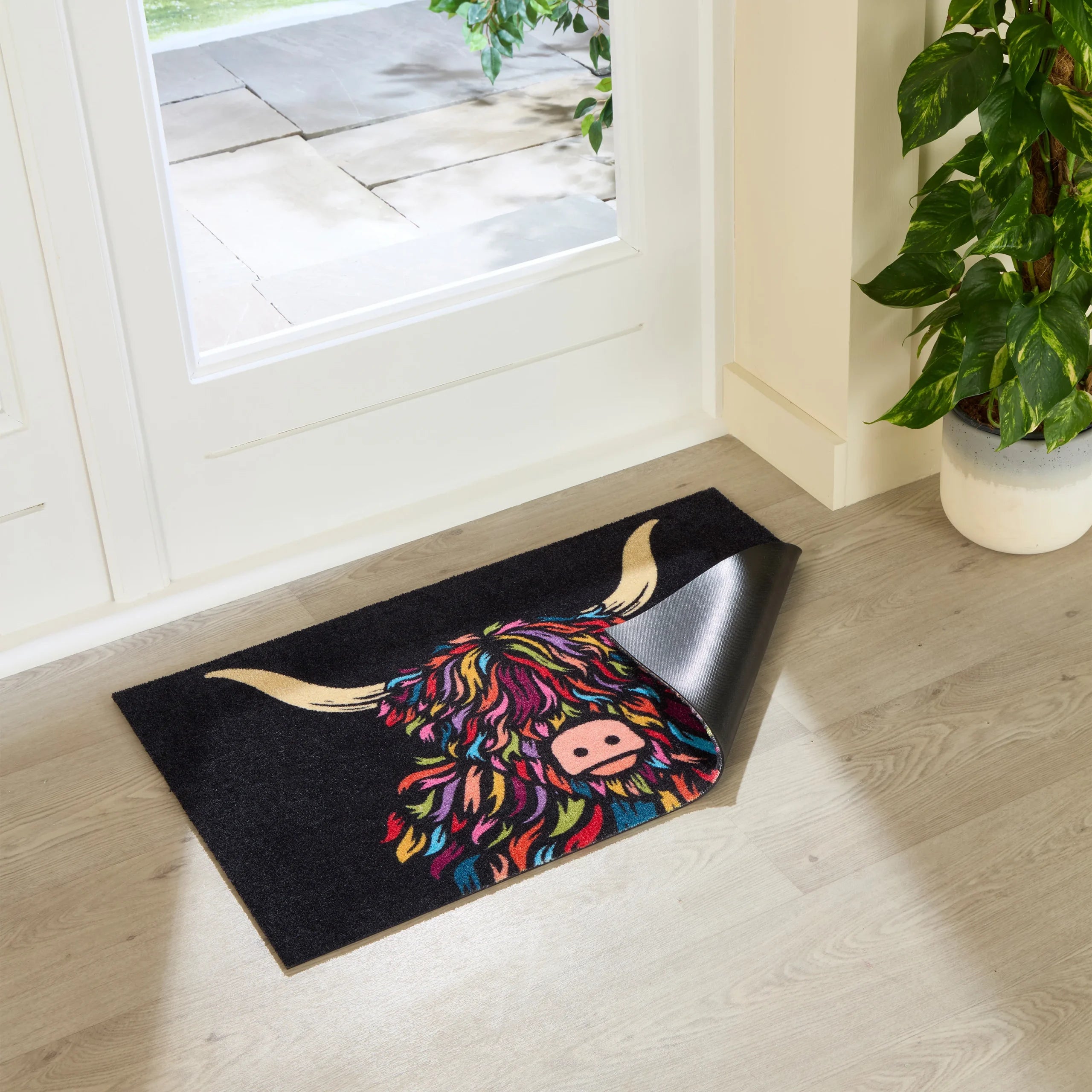 Highland Cow Indoor Washable Doormat