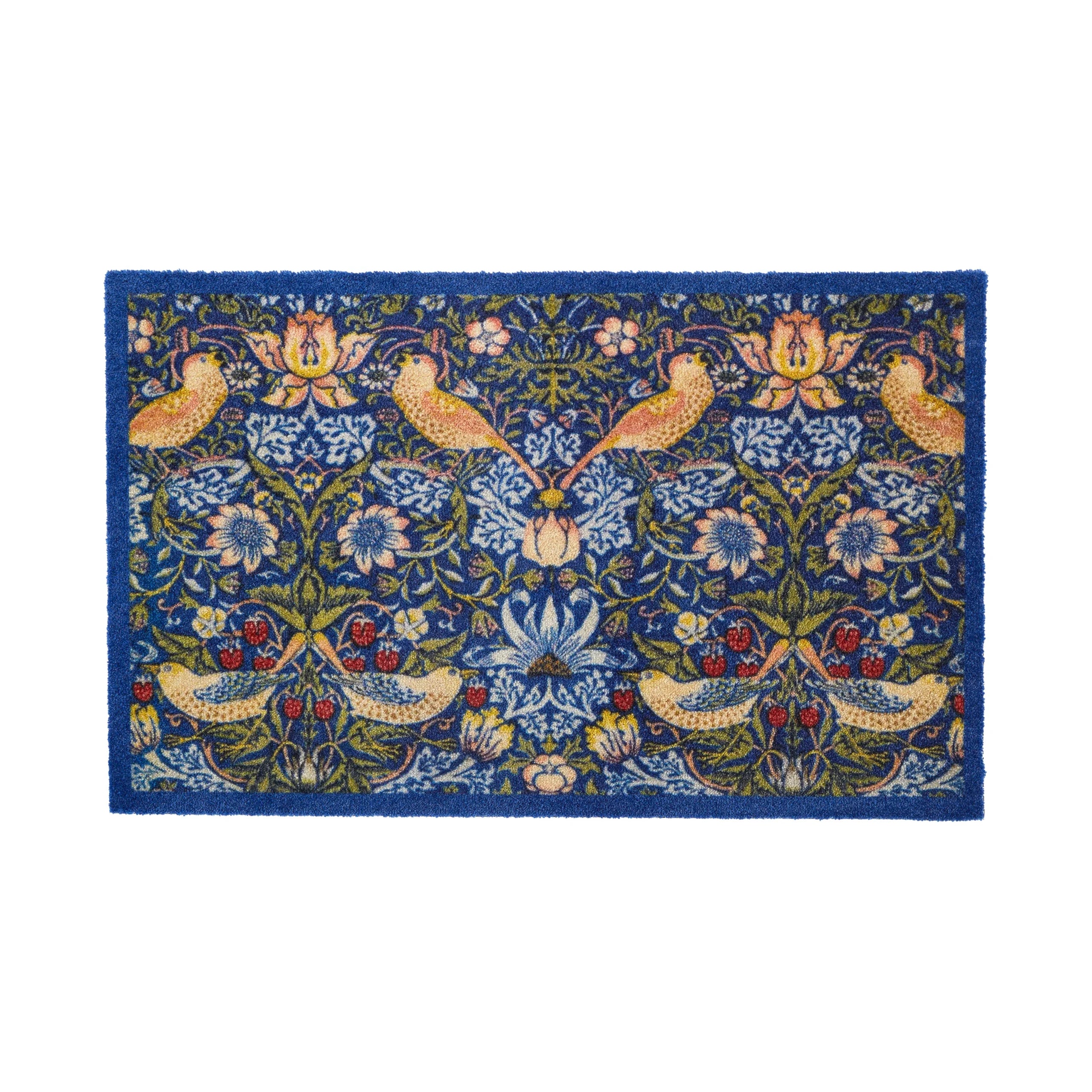 William Morris Strawberry Thief Indoor Washable Doormat