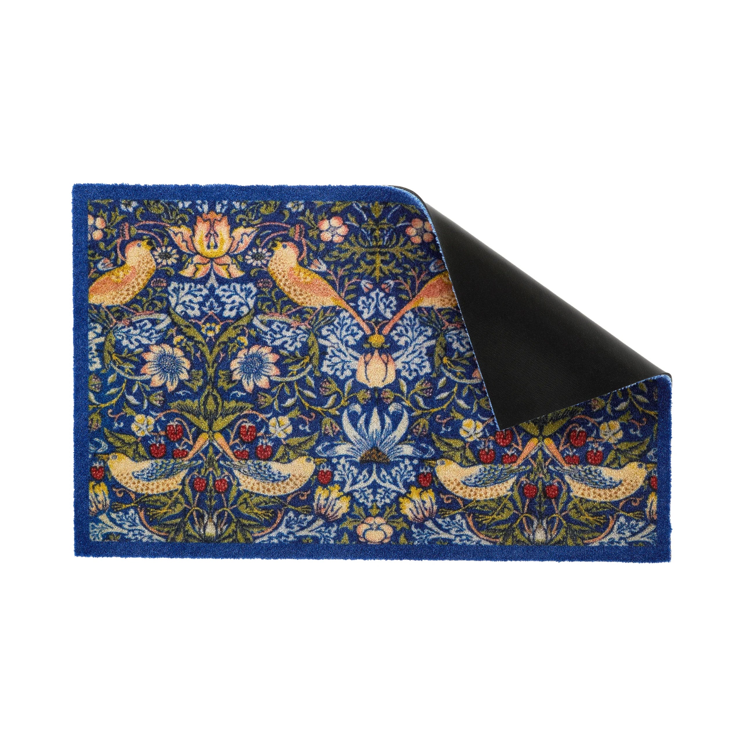 William Morris Strawberry Thief Indoor Washable Doormat